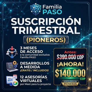 Suscripción Trimestral - Familia PASO (Pioneros)